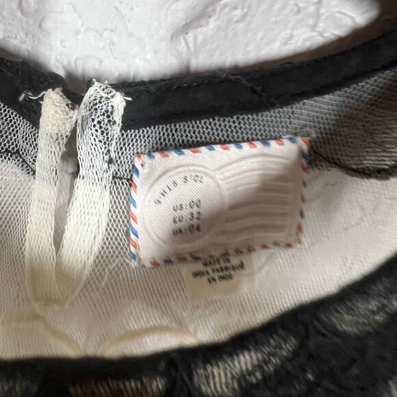 Anthropologie Postage Blouse Sleeveless Tank Top Lace Trim - 00 - Picture 4 of 4